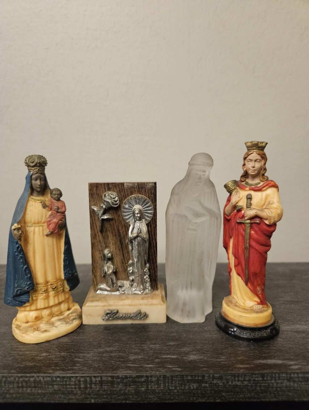 Vintage Catholic Religious Figurine Lot Of 4
